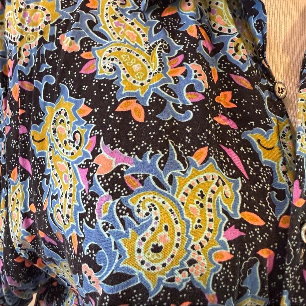 Vintage Santana Funky Paisley Shirt - Picture 6 of 9